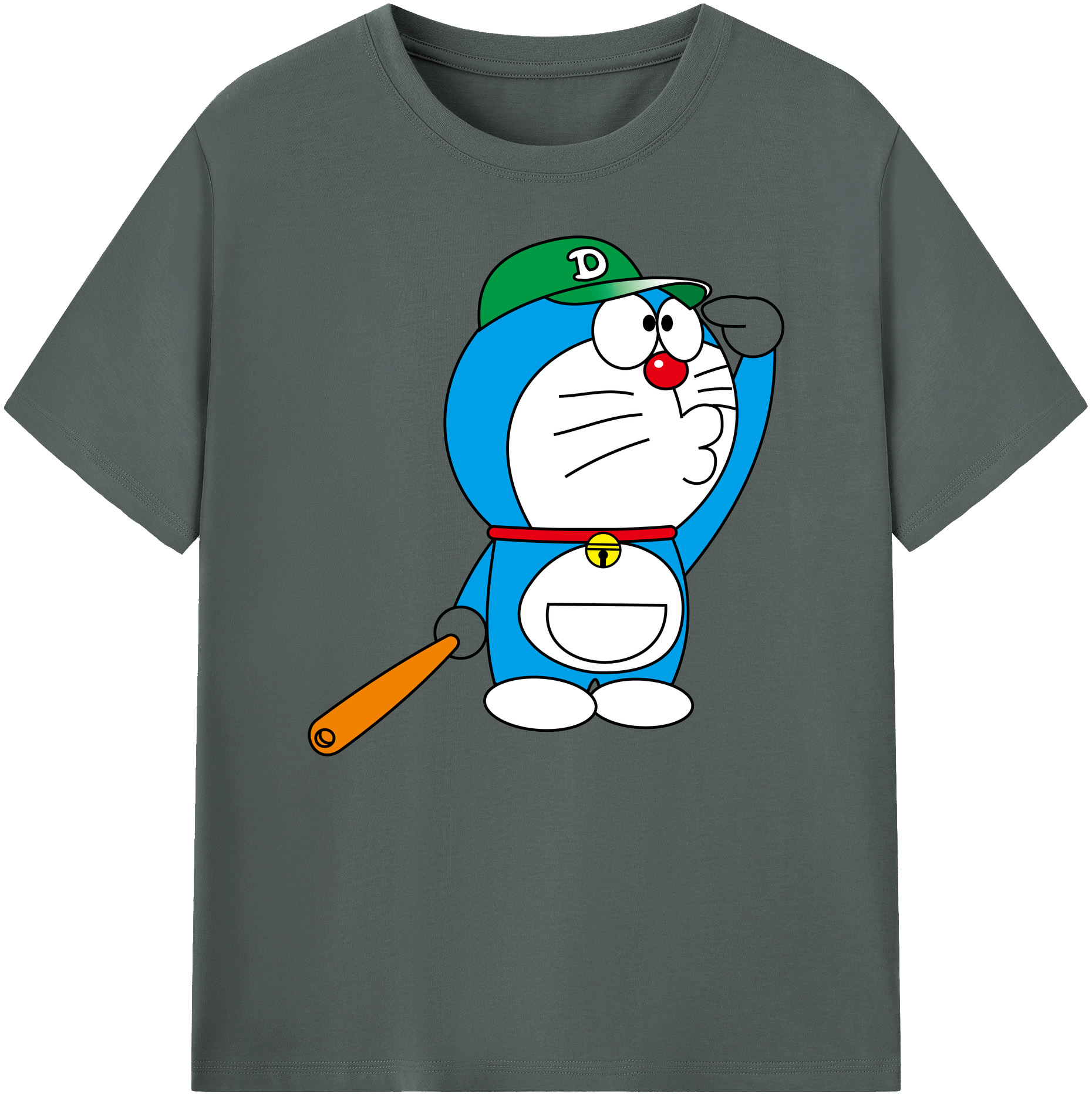 （画像用） ドラえもん Doraemon 綿100％ メンズ半袖Tシャツ｜肌触りやわらか＆通気性